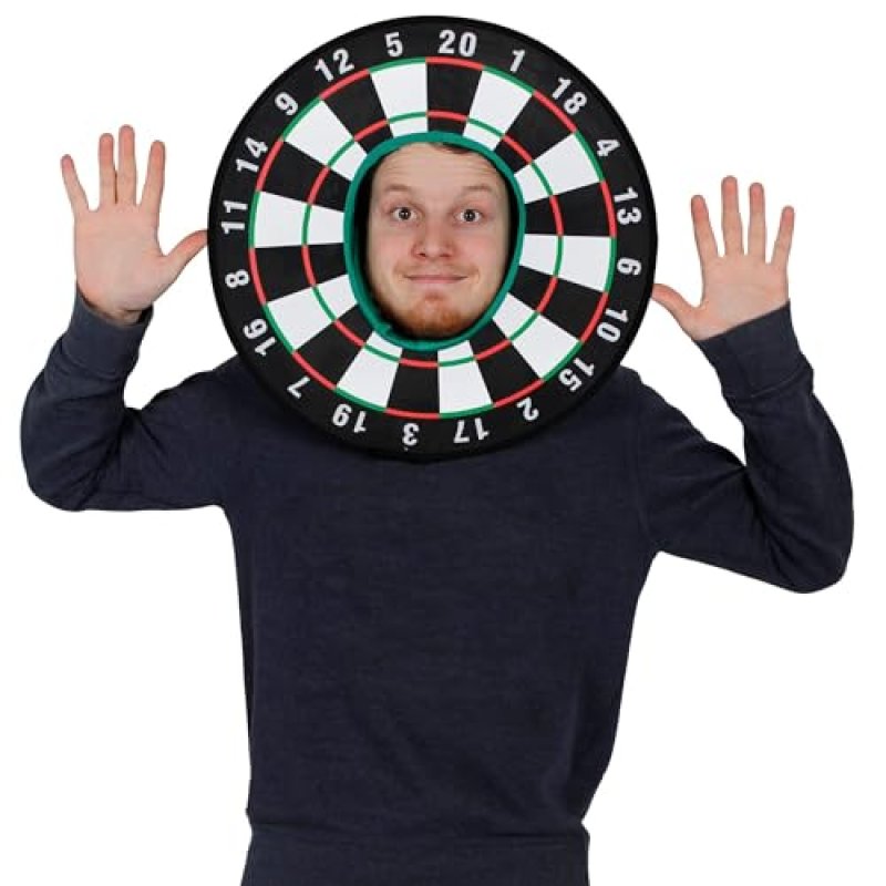 Dart Board Hat - X 6 Unisex Fancy Dress Dartboard…