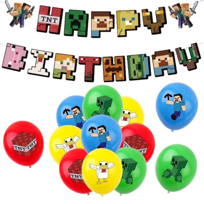 Cartoon Birthday Balloons