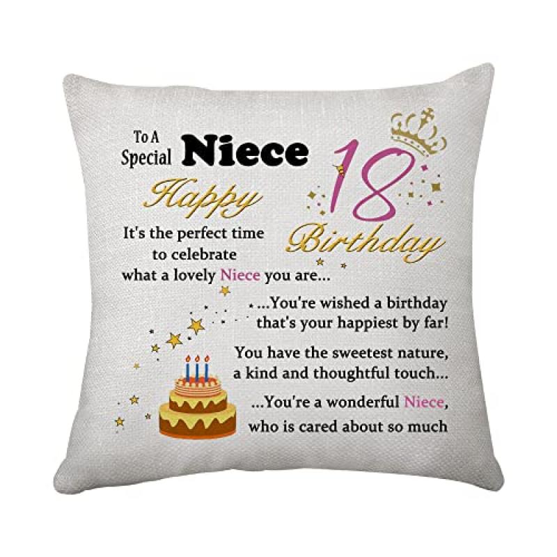 Hasodeo Niece Birthday Cushion Cover