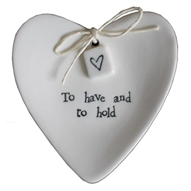 East of India 'To Have And To Hold' Large White…