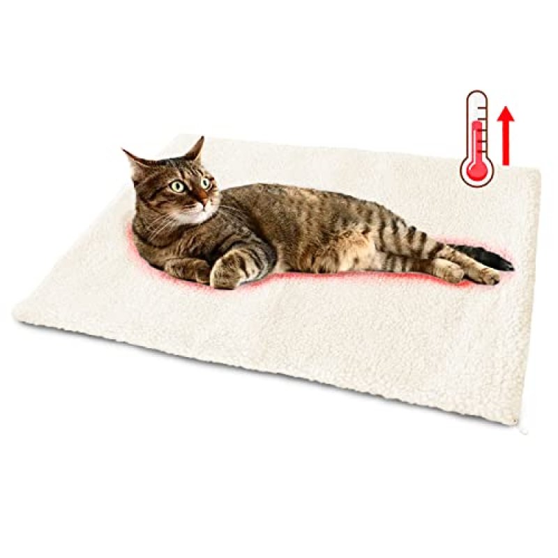 SUOXU Cat Bed Self Heating cat cushion Pet Pad…