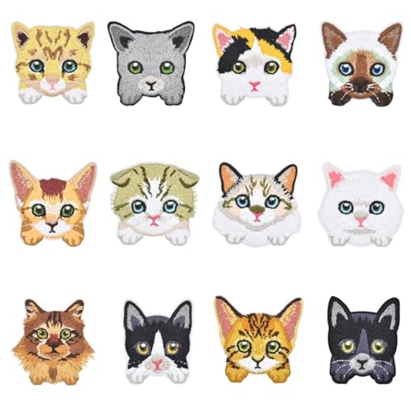 Cat Iron-On Patches