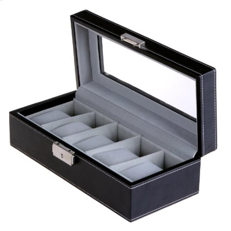 SONGMICS Watch Box with Glass Lid