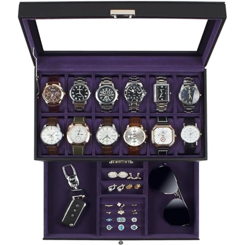 KILHS Watch Box with Glass Lid