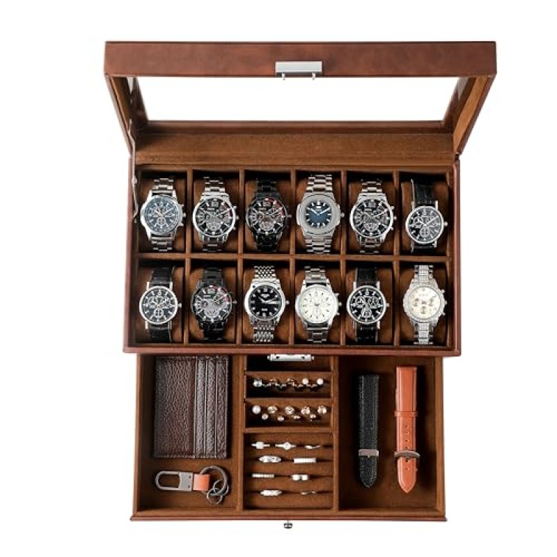 KILHS Watch Box with Glass Lid