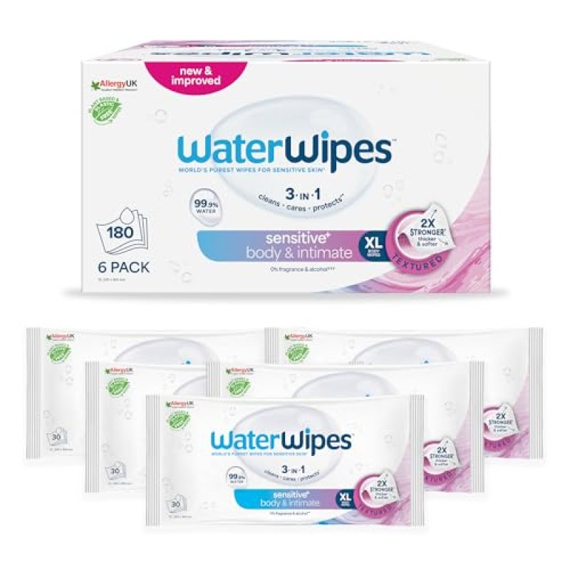 WaterWipes Sensitive+ Wipes