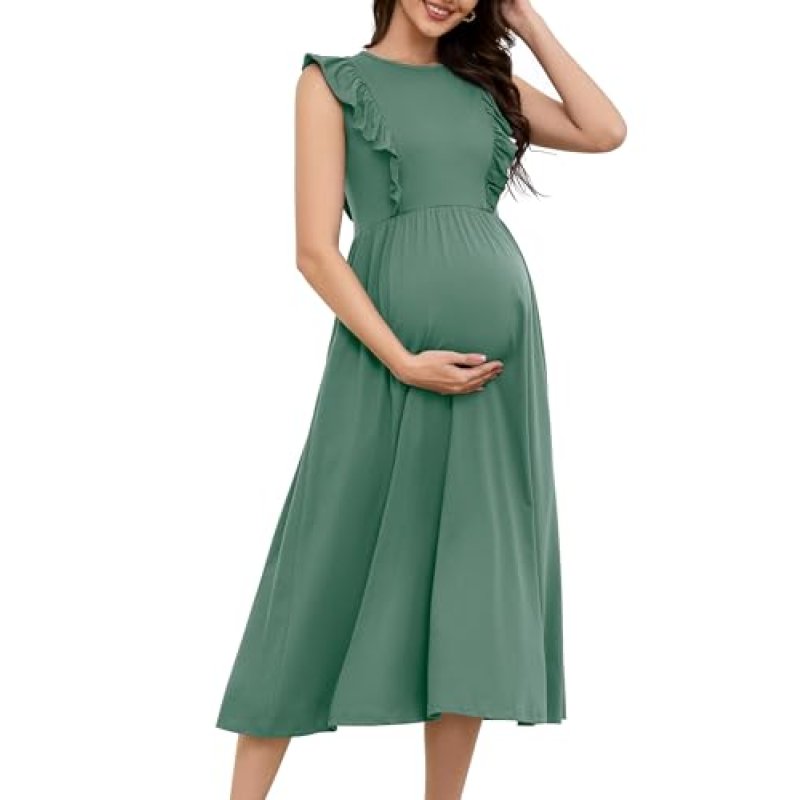 OUGES Maternity Dress