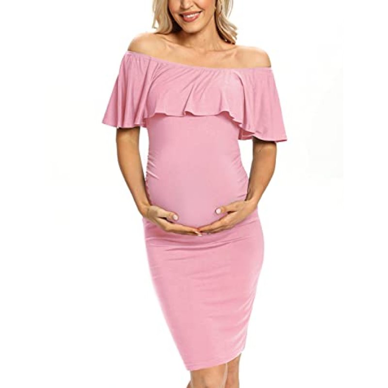 AONESX Maternity Dress