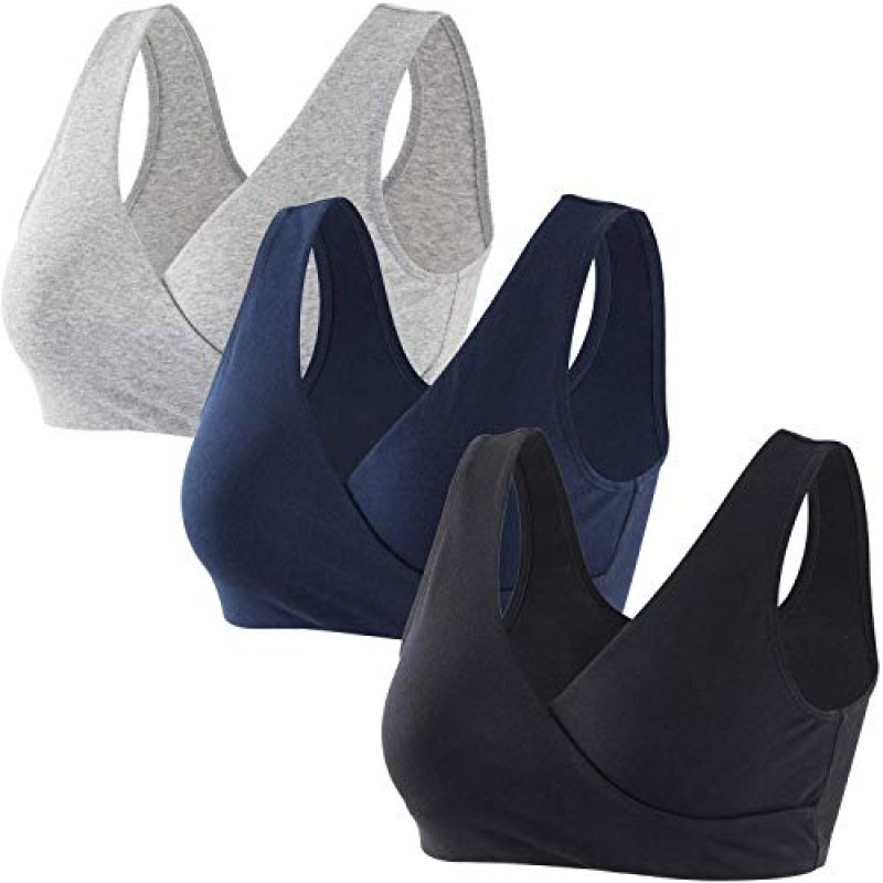 ZUMIY Maternity Nursing Bras, Seamless Maternity…