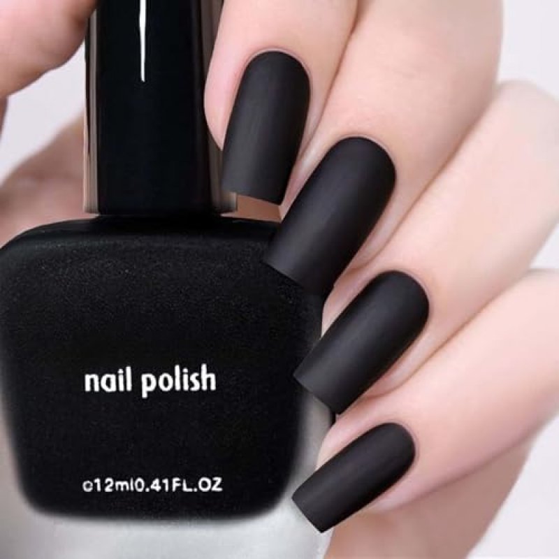 Matte Black Nail Polish