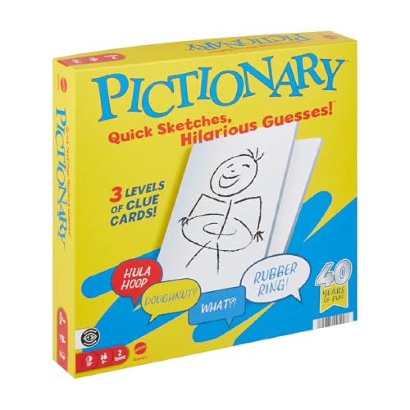 Mattel Games Pictionary Family Board Game for…