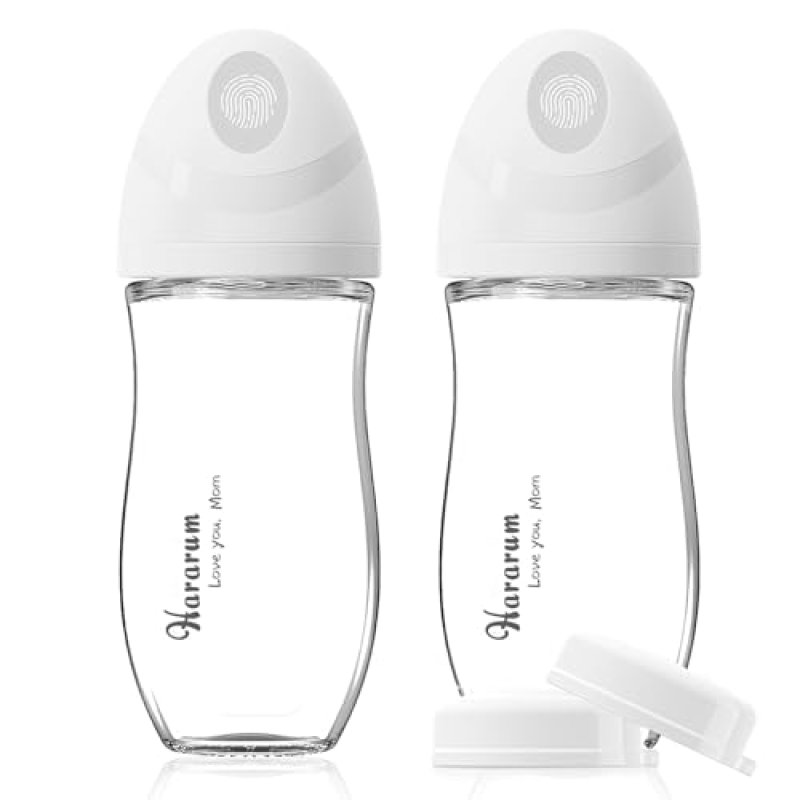 Natural Glass Baby Bottle, Baby Bottles Set with…