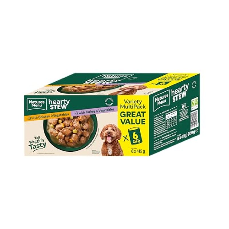 Natures Menu Hearty Stews Wet Food for Adult Dogs…