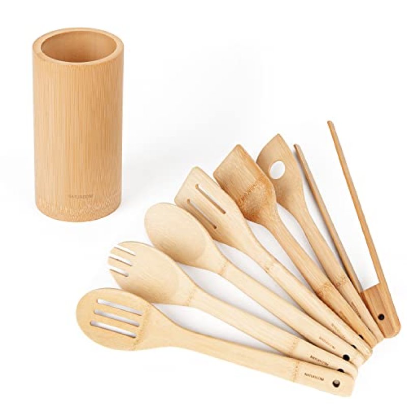 Naturoom Kitchen Utensils Set, 12", Bamboo…
