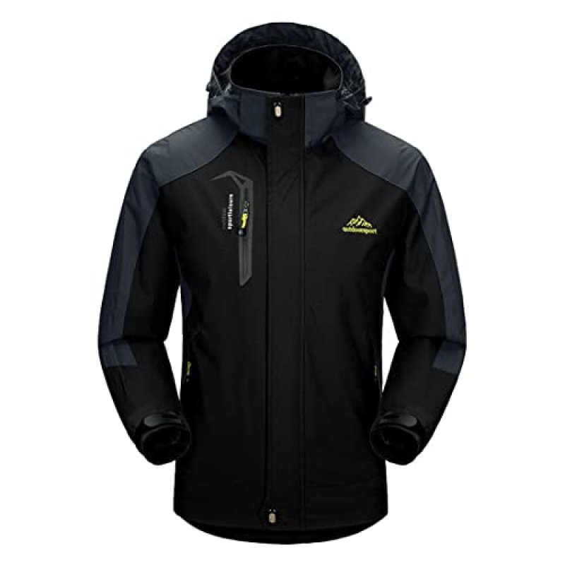Naudamp Men's Outdoor Waterproof Jacket…