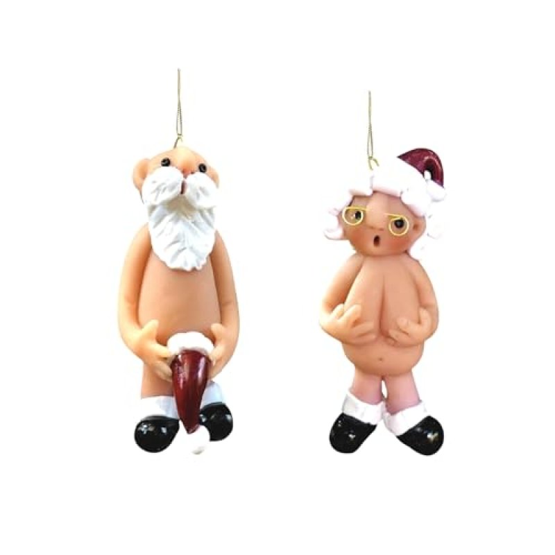Naughty Santa Ornament