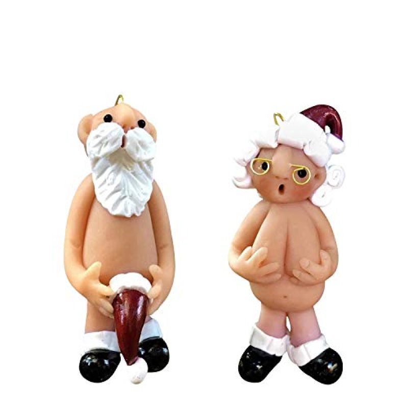 DWTECH Naughty Santa Ornaments