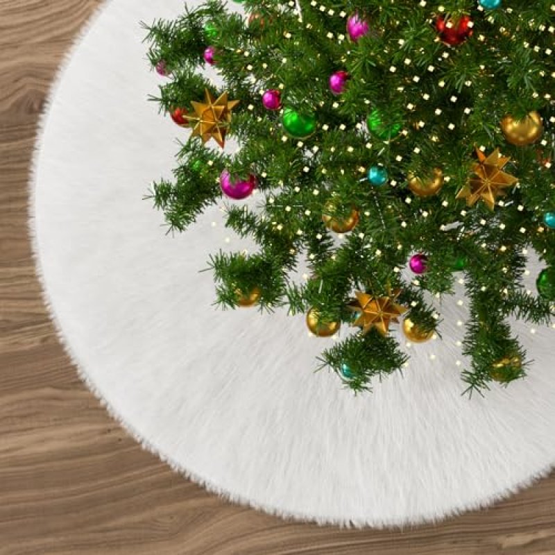 Faux Fur Tree Skirt, 90cm