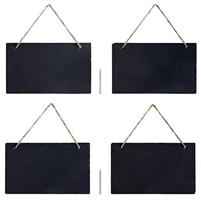 Navaris Hanging Slate Chalkboard Signs