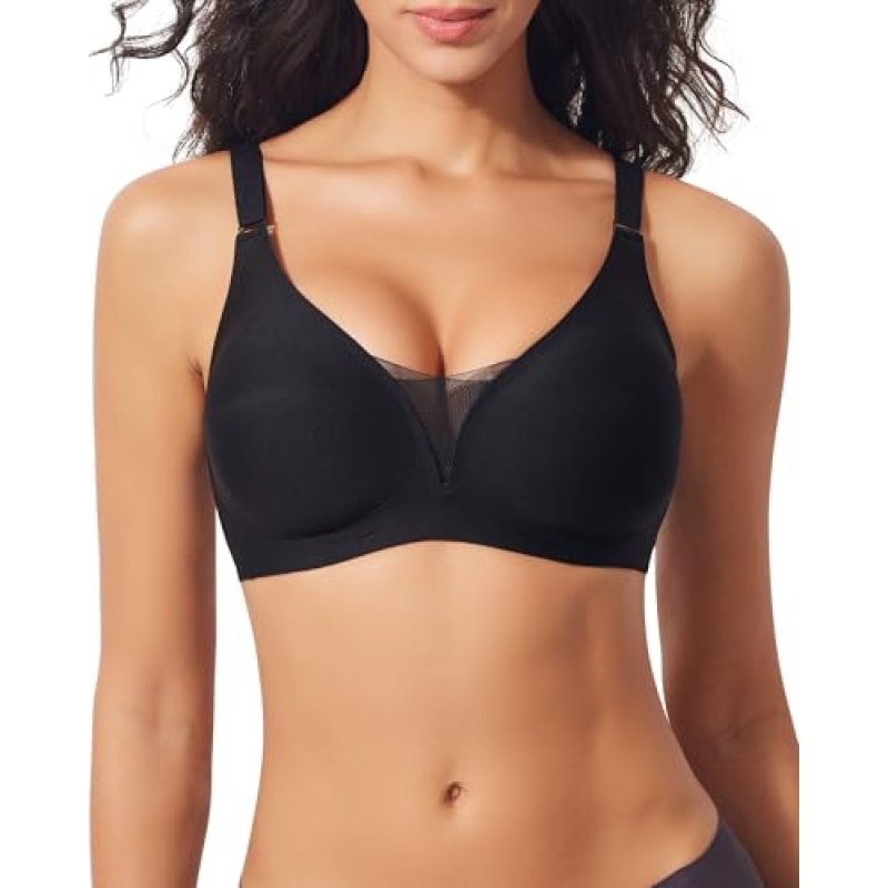 Cavotor Wireless Lace Bra