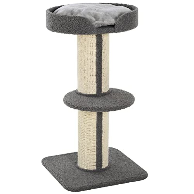 PawHut 91cm Cat Tower Scratching Posts Cat Tree…