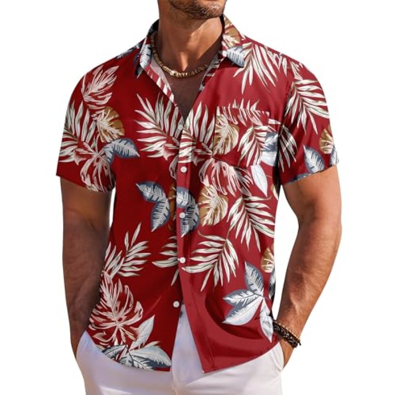 COOFANDY Hawaiian Shirt