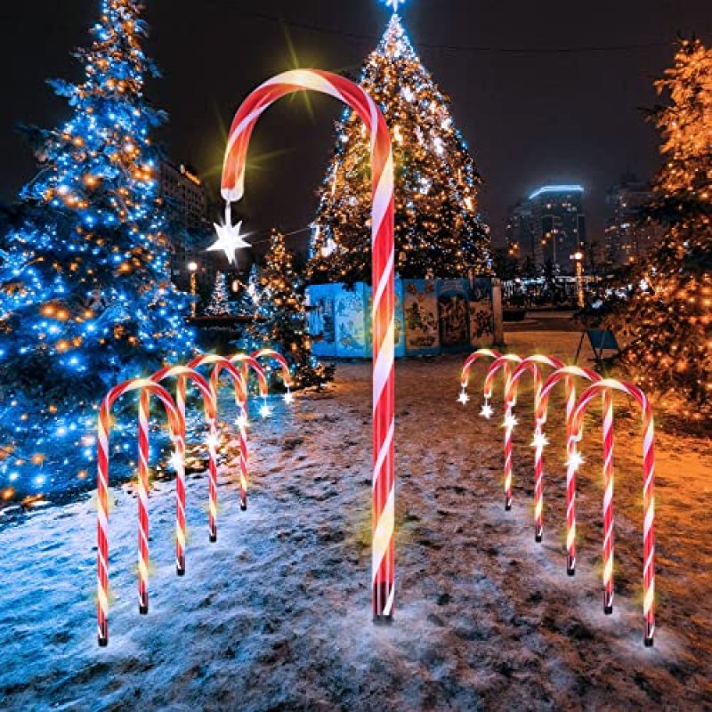 MaxAwe Candy Cane Lights