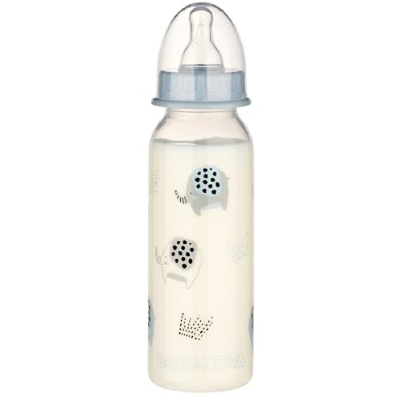 babynova 240ml Baby Bottle with Anti-Colic Medium…