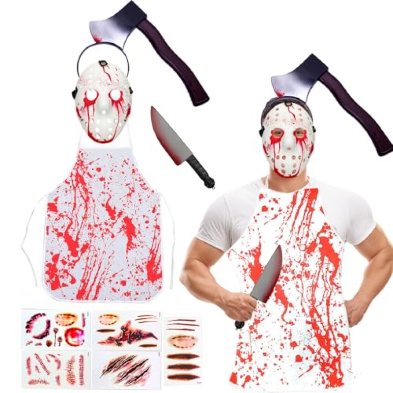 Tbczvx Butcher Costume, 9-Piece