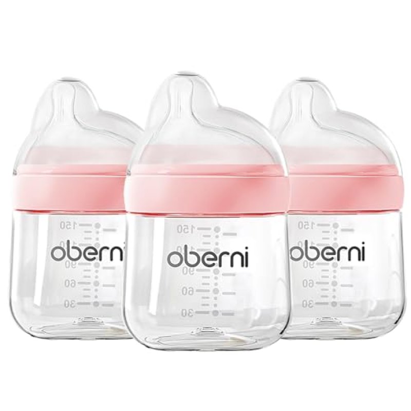 Oberni Baby Bottles with Slow Free Flow Off…