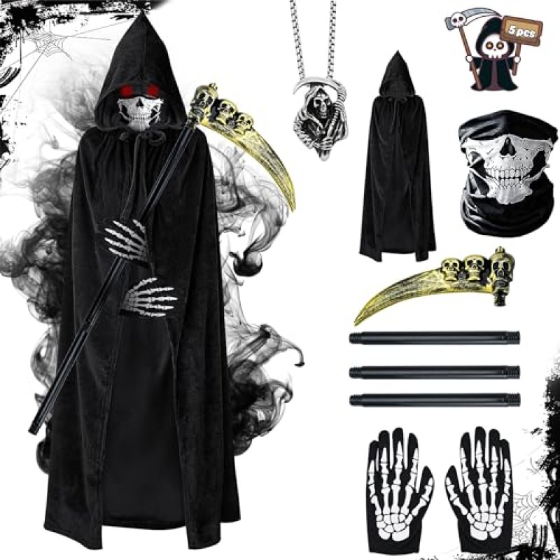 Abitoncc Skeleton Reaper Costume