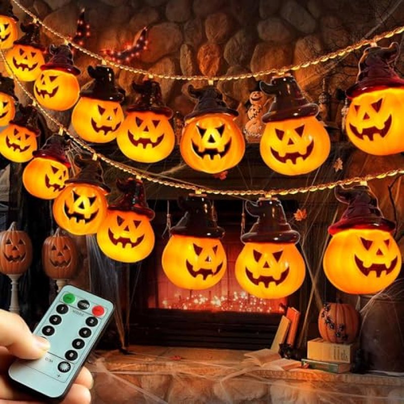 Abkshine Battery Operated Halloween Lights, LED…