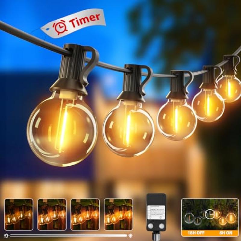btfarm Festoon Lights with Timer & Dimmable