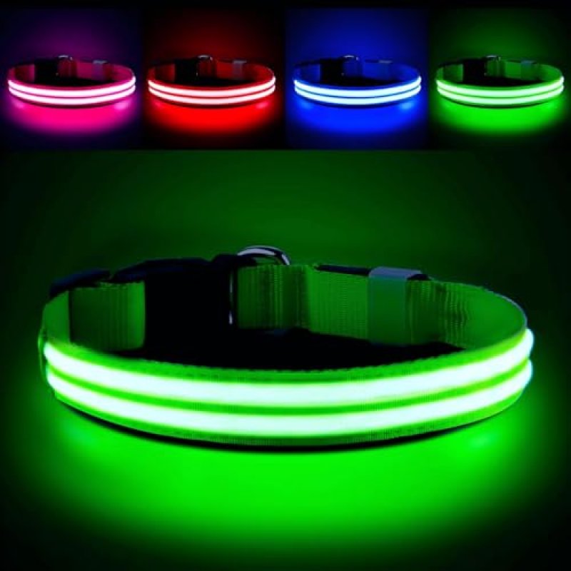 PcEoTllar Light Up Dog Collar - Rechargeable,…