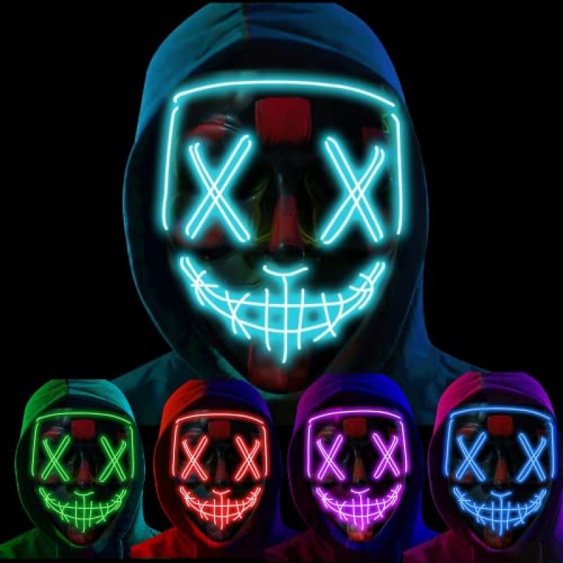 Ice Blue LED Mask