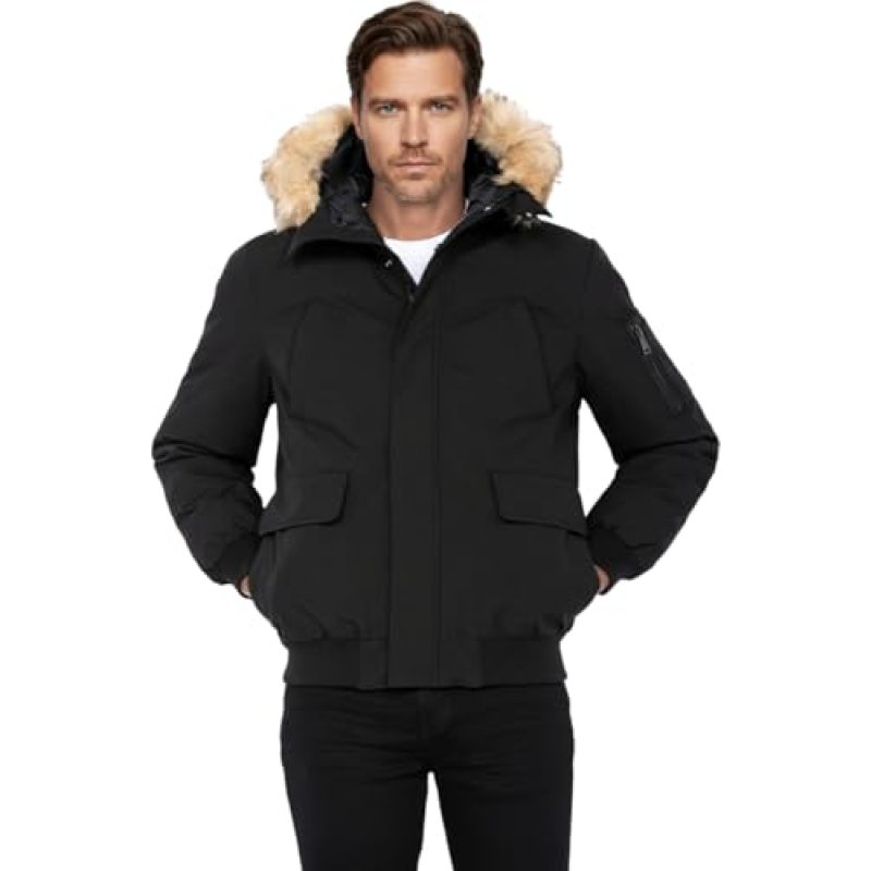 Schott NYC Men's Keyburn Jacket, Black, Large