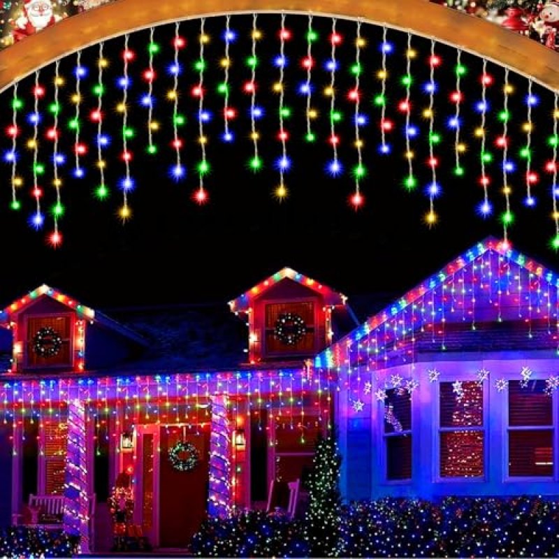 JIMACRO Icicle Christmas Lights