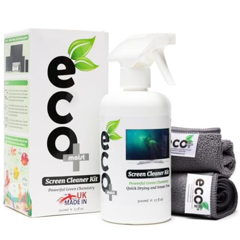 Ecomoist Screen Cleaner with Microfibre Towels