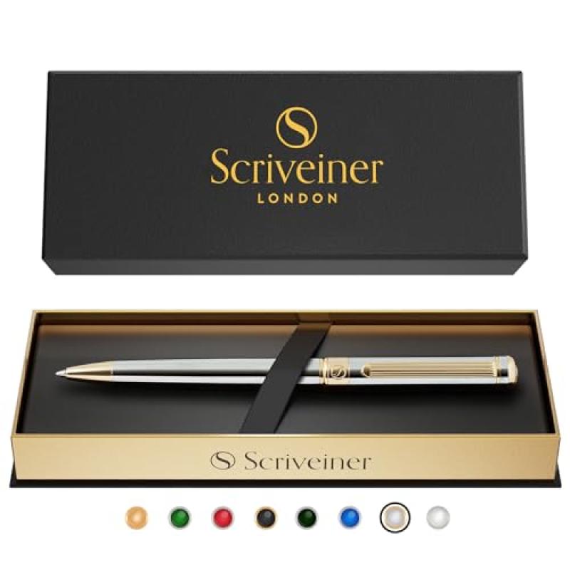 Scriveiner Ballpoint Pen with 24K Gold Finish