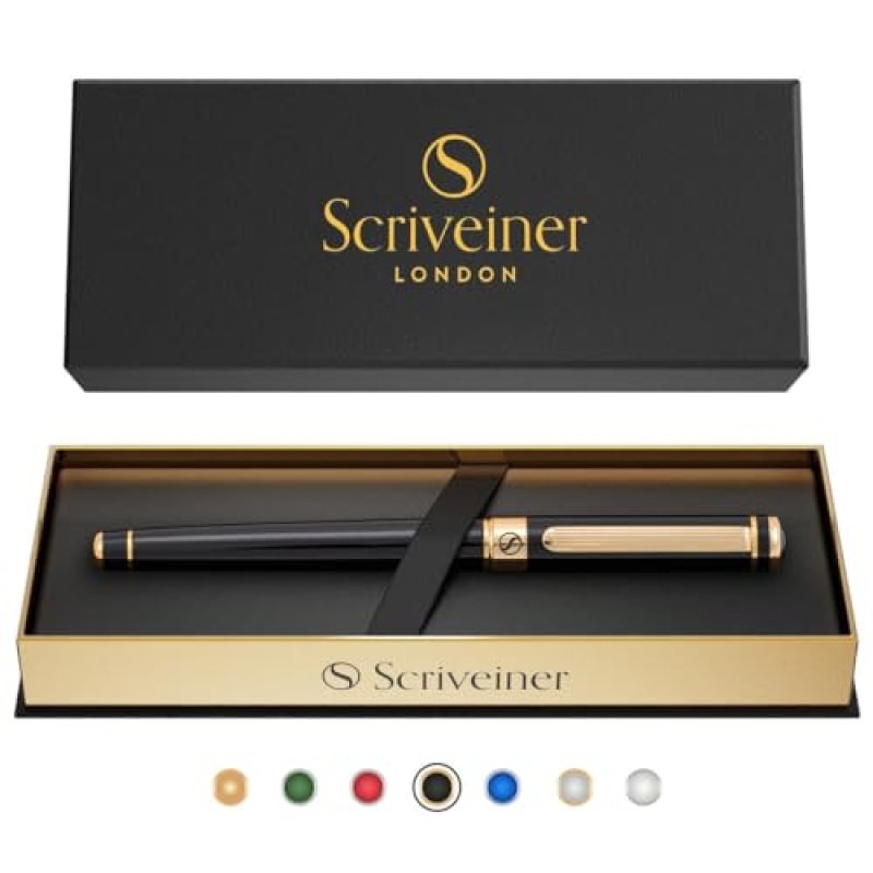 Scriveiner Black Laquer Rollerball Pen