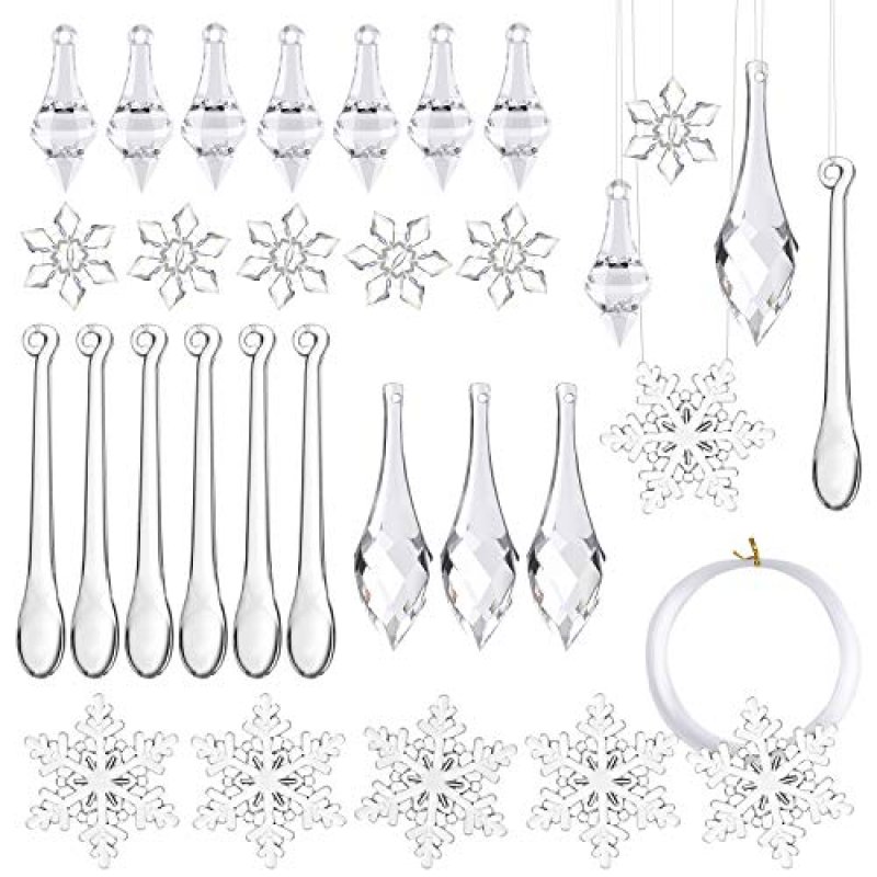 FEPITO Acrylic Icicle Ornaments