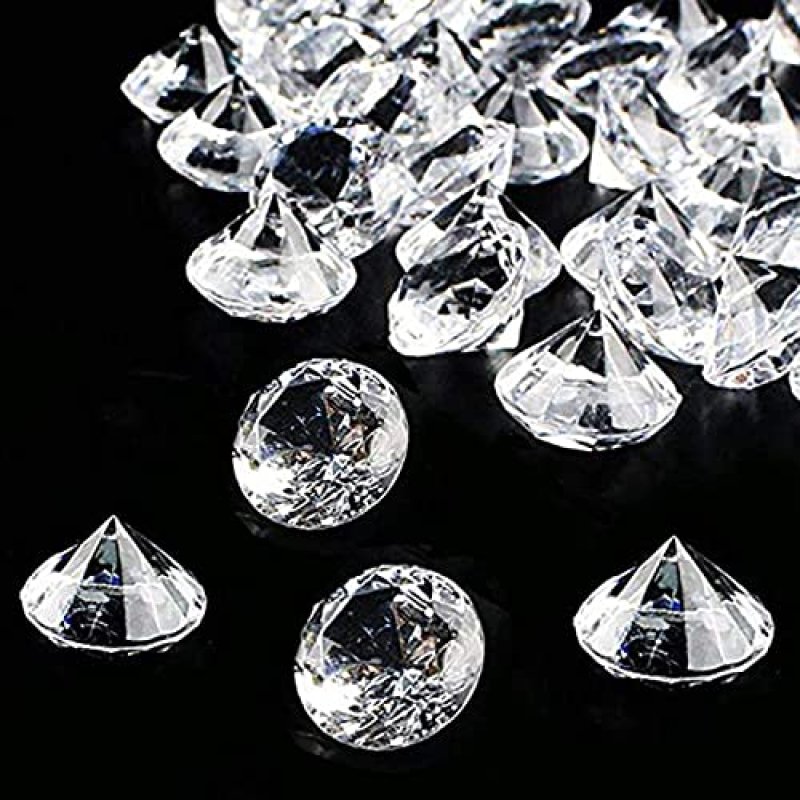 HERZWILD Acrylic Diamond Crystals Transparent…