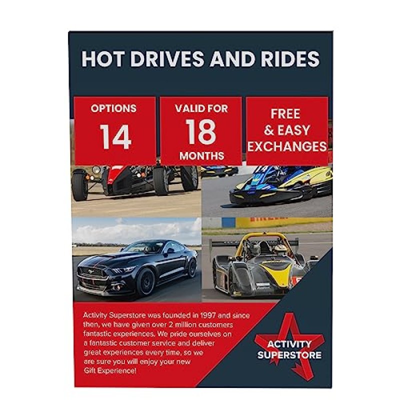 Activity Superstore Hot Drives and Rides Gift…