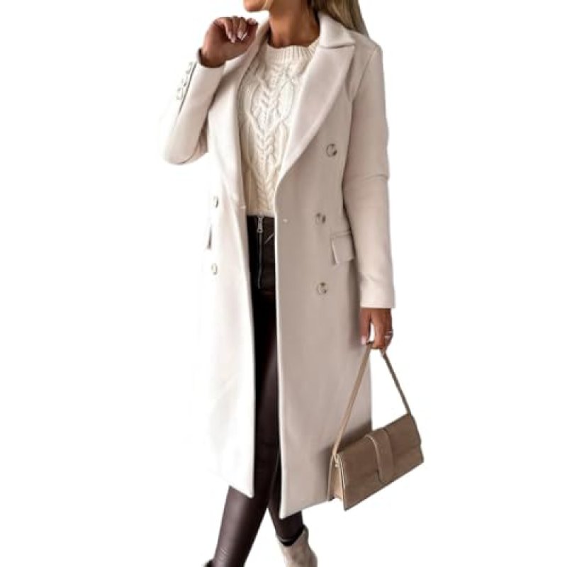 Idealsanxun Women's Wool Coat