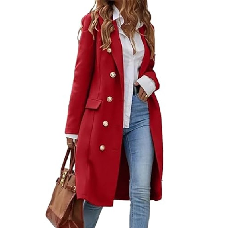 Idealsanxun Women's Wool Coat