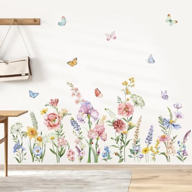 decalmile Flower Wall Stickers