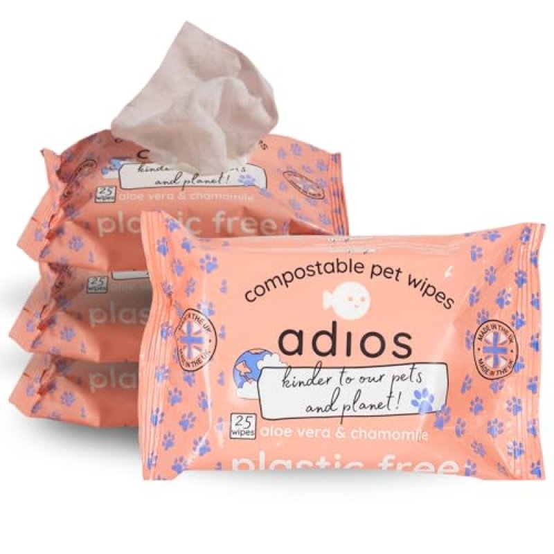 Adios Grooming Wipes