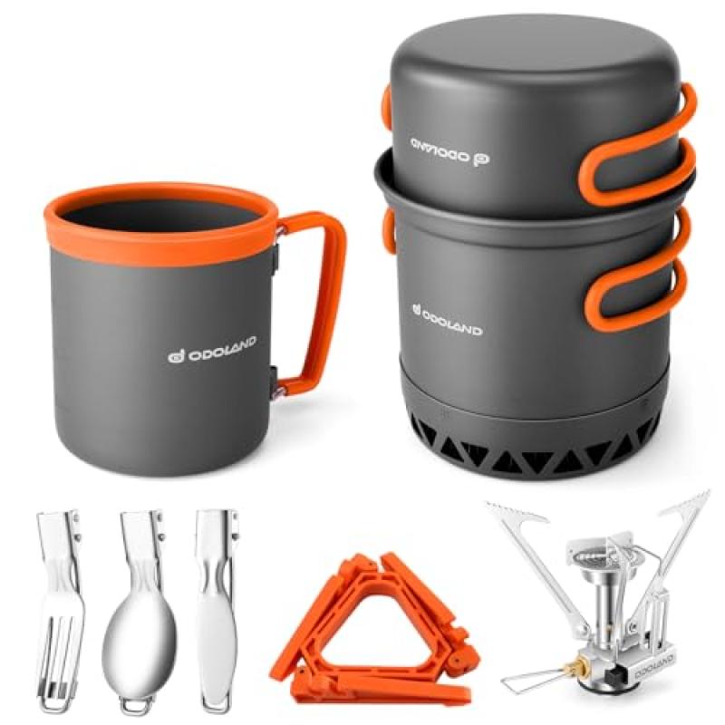 Odoland Camping Cookware Kit