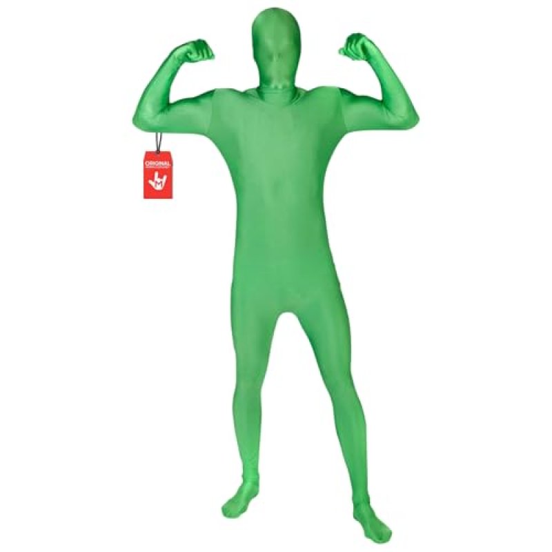 Adults M-Suit Green Second Skin Halloween Fancy…