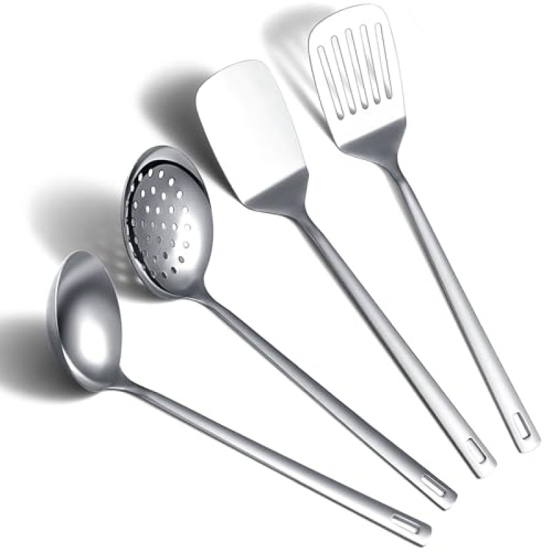 ReaNea Stainless Steel Kitchen Utensils Set, 4…